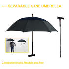 Steel Shaft Two Layers Fabric Cane Handle Umbrella Windproof